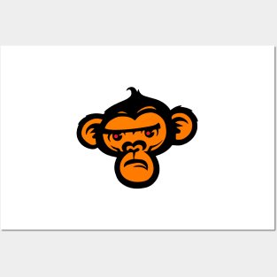 crazy monkey Posters and Art